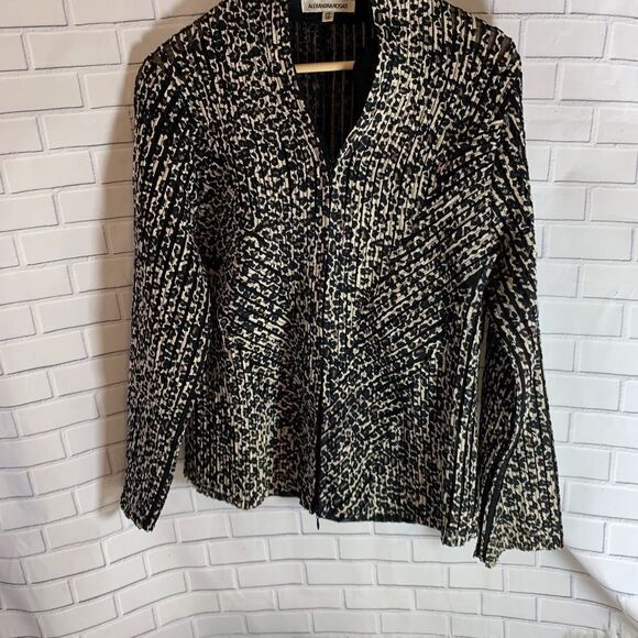 Alexandra Rosati Animal Print Jacket Sz 14 - Picture 1 of 4